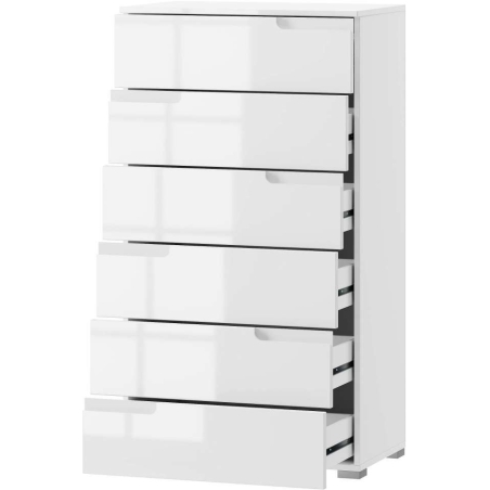 Chest of drawers Selene white gloss Type 03 Szynaka Meble