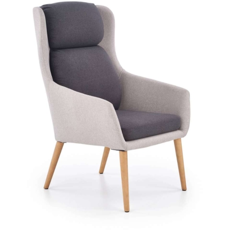 Purio armchair light and dark ash Halmar