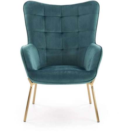 Castel 2 armchair dark green Halmar