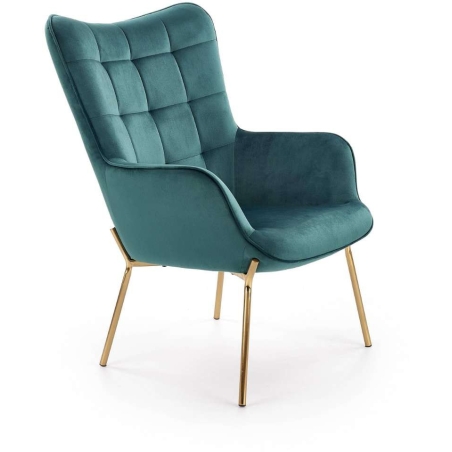 Castel 2 armchair dark green Halmar