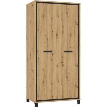 Trondheim Wardrobe TDHS821 artisan oak / black oak Forte