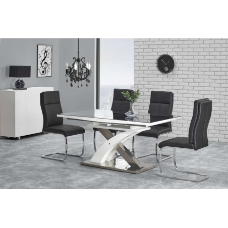 Sandor 2 table black Halmar