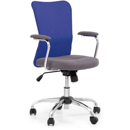 Andy youth armchair ash / blue Halmar