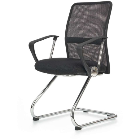 Vire skid office chair black Halmar