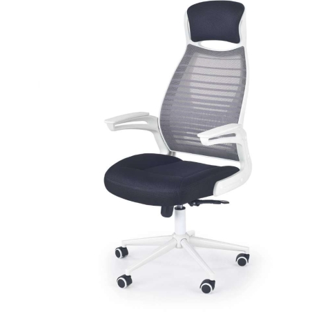 Franklin office armchair black, grey and white Halmar