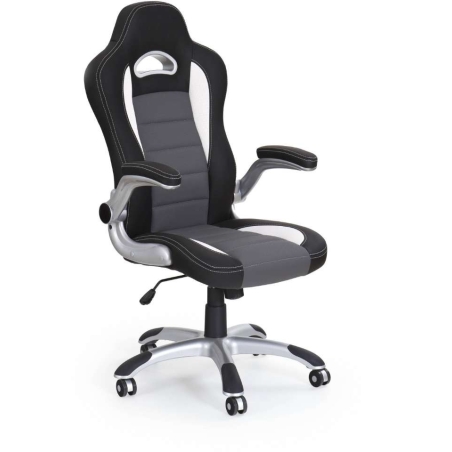 Lotus office armchair black and grey Halmar