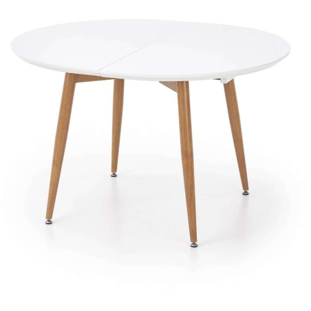 Edward folding table white / oak san remo Halmar