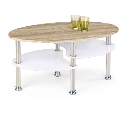 Medea bench oak sonoma/extra white Halmar