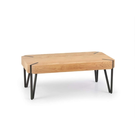 Emily bench oak gold legs black Halmar