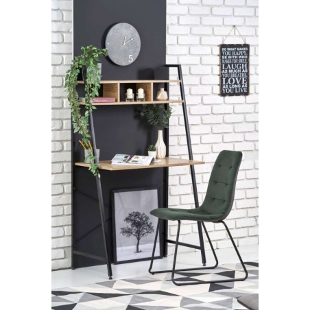 Narvik B2 desk black / oak sonoma Halmar