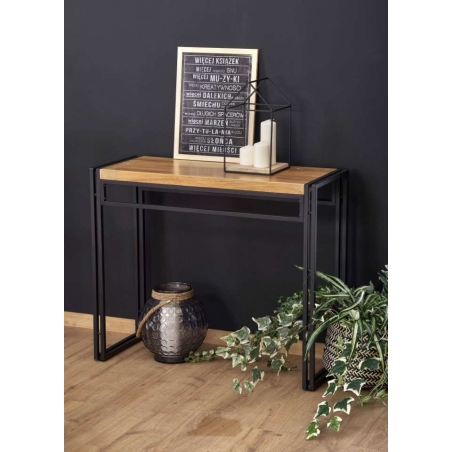 Bolivar KN-1 console oak gold / black Halmar