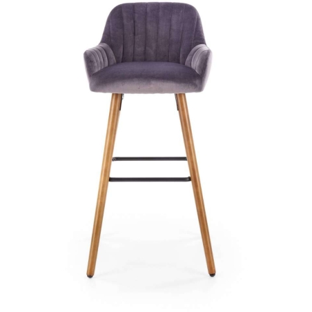 H93 upholstered hocker dark ash Halmar