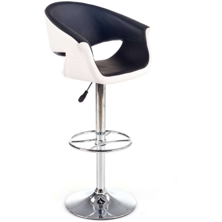 H46 hocker white and black Halmar