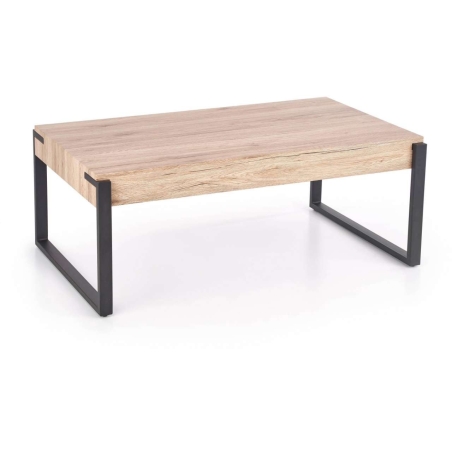 Capri bench san remo oak / black Halmar