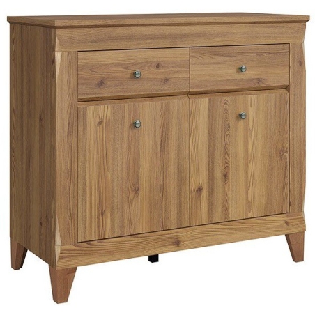 Bergen chest of drawers KOM2D2S Black Red White