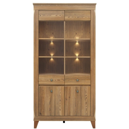Bergen cabinet REG2W2D Black Red White