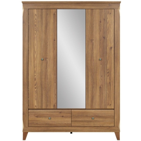 Wardrobe Bergen SZF2D1SM2S Black Red White