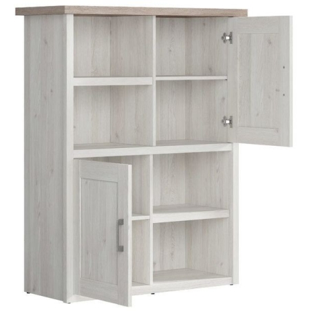 Luca Juzi REG2D bookcase Black Red White