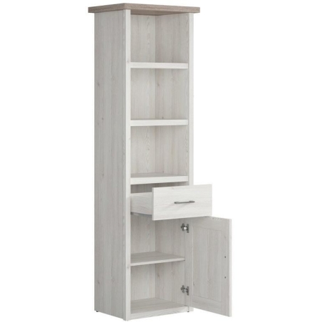 Luca Juzi bookcase REG1D1S Black Red White