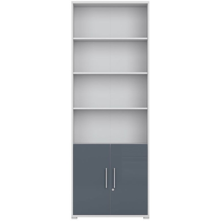 Office Lux bookcase REG2D Black Red White