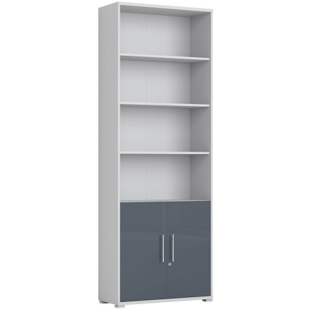 Office Lux bookcase REG2D Black Red White