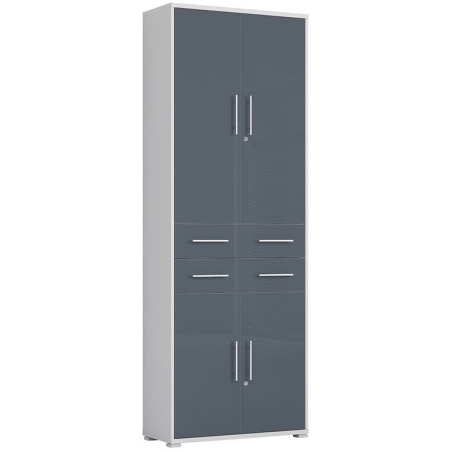 Office Lux bookcase REG4D2S Black Red White