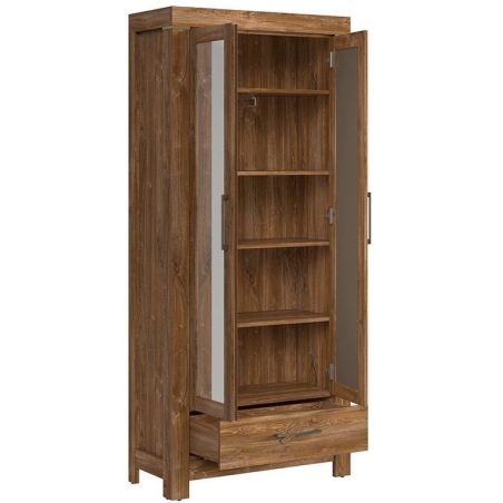 Gent bookcase REG2L1S Black Red White