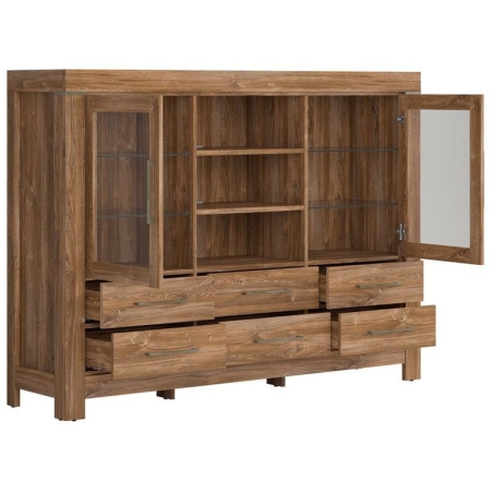 Gent chest of drawers KOM2W6S Black Red White