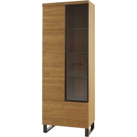 Type 10 Pratto rustic oak display cabinet Szynaka Meble