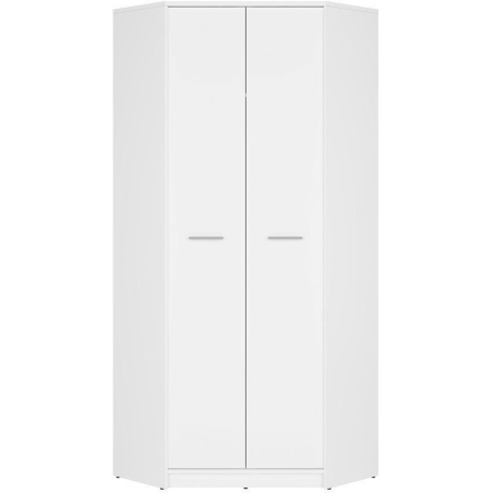 Corner wardrobe Nepo Plus SZFN2D Black Red White