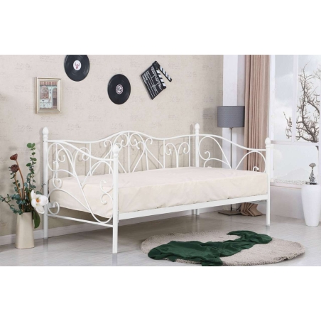 Sumatra bed 90 white Halmar