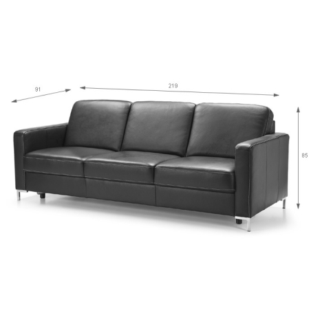 Basic Sofa 3-osobowa-os. z funkcją spania 219cm Etap Sofa