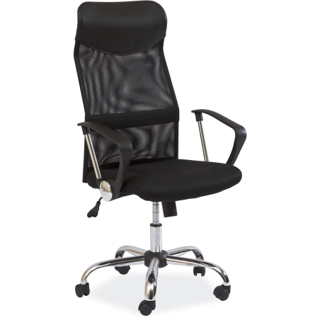 Swivel armchair Q-025 black fabric Signal