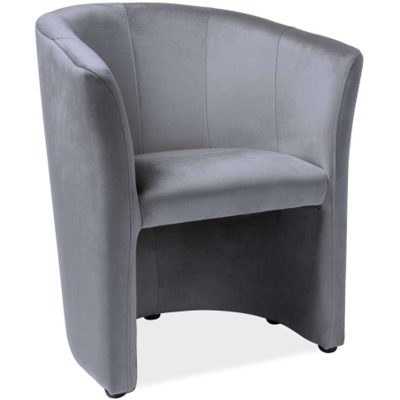 Armchair TM-1 bluvel grey 14 velour Signal