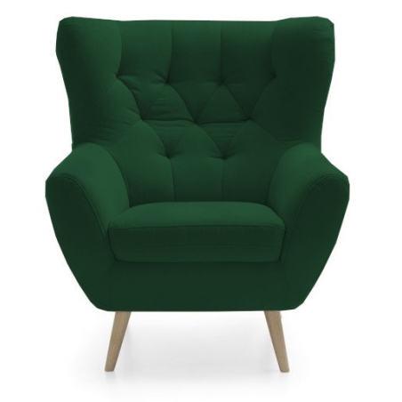 Gala Collezione kolory nóżek - Dąb efekt wosku, Gala Tkaniny Gr.C - Napoli 12, kolor - odcienie zielonego