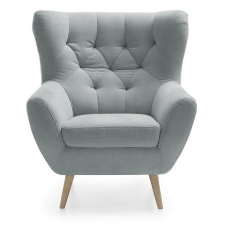 Gala Collezione leg colours - Oak wax effect, Gala Fabrics Gr.B - Prestige 2766, colour - shades of grey