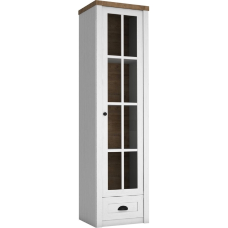 Wooden cabinet W1S Provence andersen pine Gała Furniture