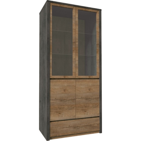 Cabinet W2D Montana smooth grey Gała Meble
