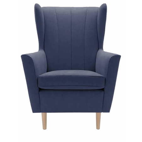 Gala Collezione kolory nóżek - Buk natura, kolor - niebieski i granaty, Gala Tkaniny Gr.A1 - Matt Velvet 79