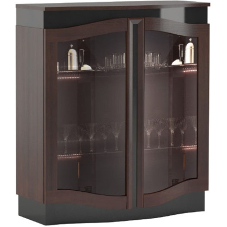 Diuna Low display cabinet 2DS with lighting Mebin