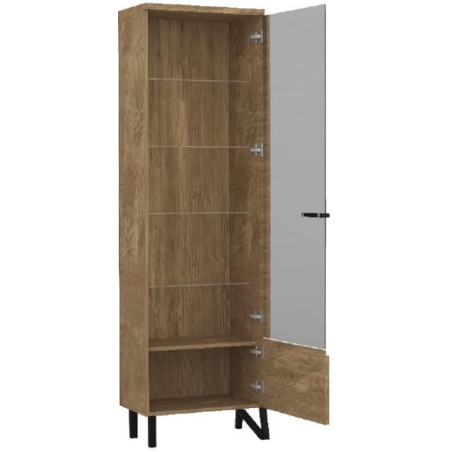Pik single cabinet with lighting I right Mebin