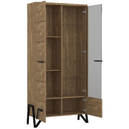 Pik double cabinet with lighting III right Mebin