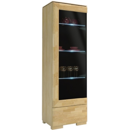 Rossano glass cabinet 1DS1D left Mebin