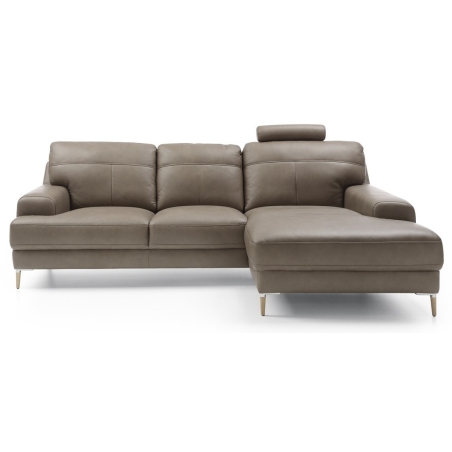 Corner side - Rights, Gala Collezione leg colours - Beech nature, Gala Madras - Madras leather G-170 frappe, colour - Shades of brown