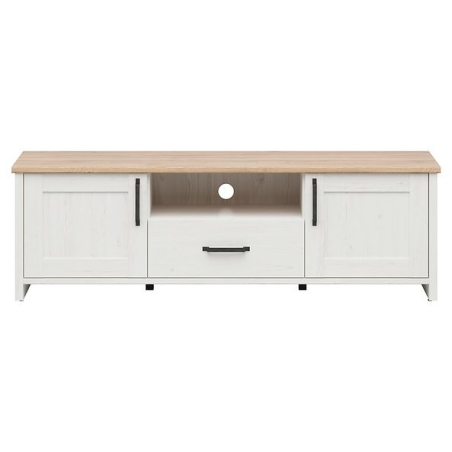 Loksa RTV cabinet RTV2D1S Black Red White