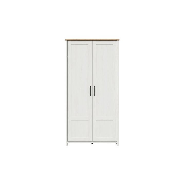 Loksa wardrobe SZF2D Black Red White