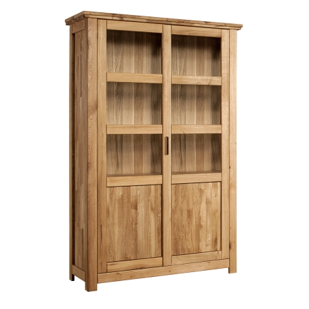 Two-door display cabinet type 12 Porto oak oil nature Dekort