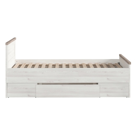 Łóżko 90cm Luca Juzi LOZ/90 Black Red White
