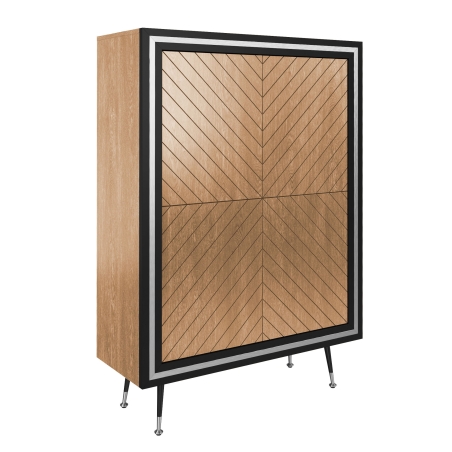 Lissy Elegance Drewno - D-00 Natural Oak, Lissy Elegance Ramka - Silver Frame