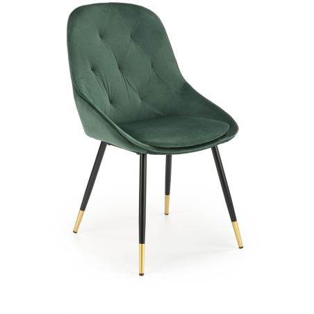 K437 chair dark green Halmar